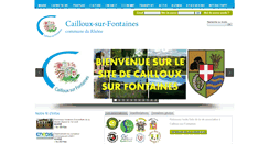 Desktop Screenshot of mairie-caillouxsurfontaines.fr